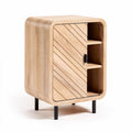 Meuble de rangement en bois naturel de style contemporain 40 x 40 x 60cm