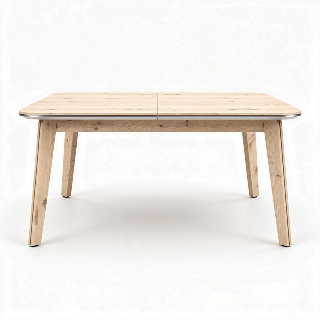 Table à manger en bois de pin 150 x 90 x 75 cm finition naturelle